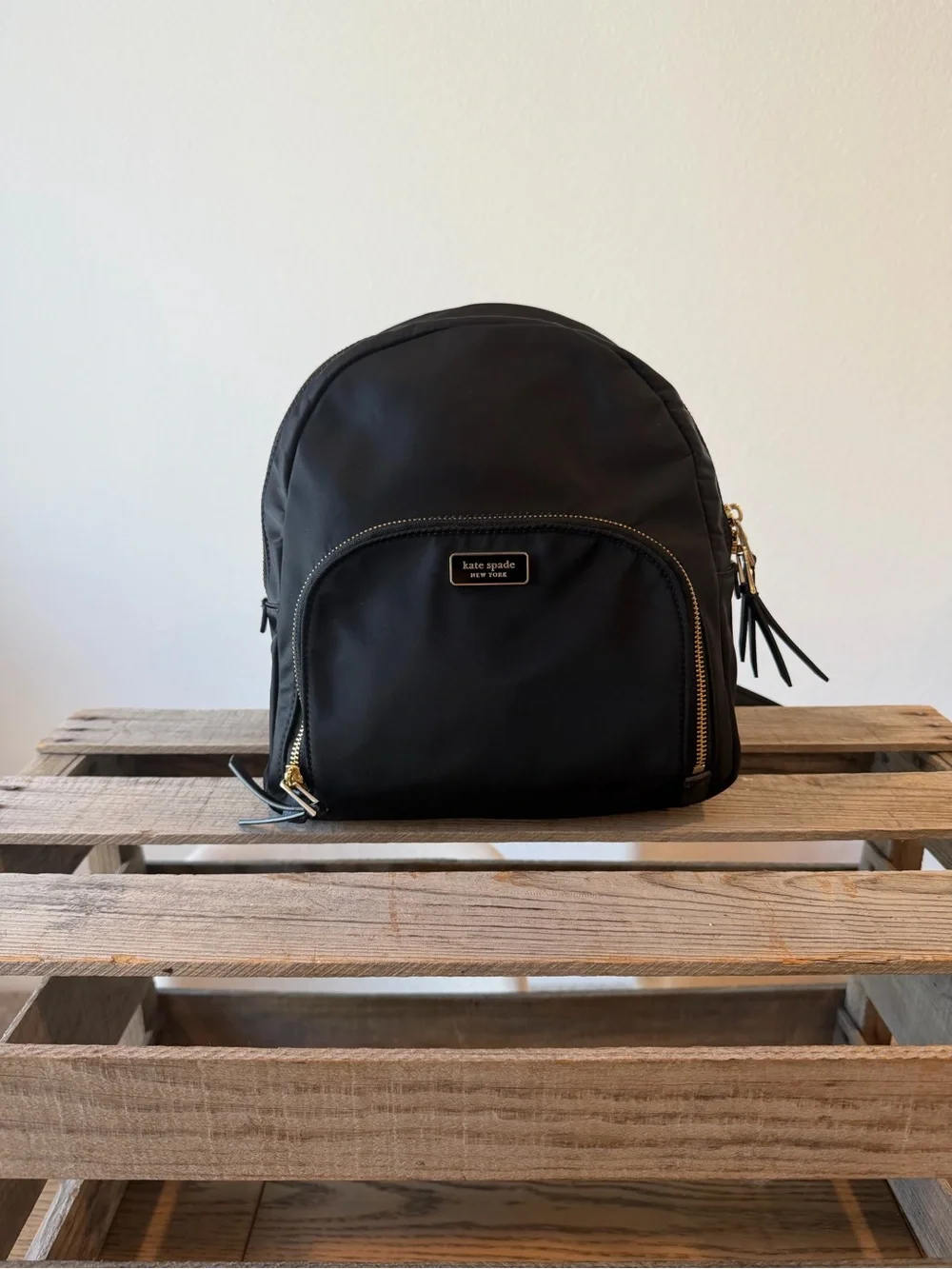 Kate Spade New York Black Nylon Mini Backpack